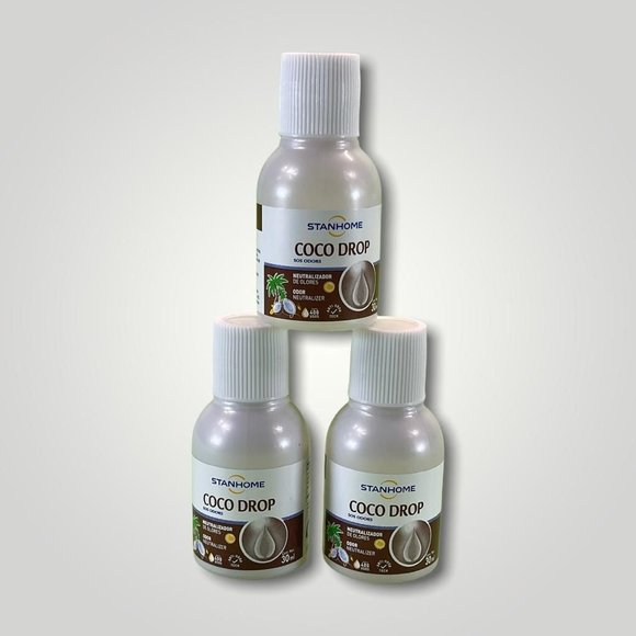 STANHOME Coconut drop-SOS Odor neutralizer 3 bottles Neutralizador de Olores - Picture 2 of 4